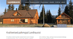 Desktop Screenshot of landhaus.ee