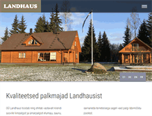 Tablet Screenshot of landhaus.ee