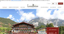 Desktop Screenshot of landhaus.co.at